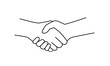 Vector illustration handshake icon. Agreement concept