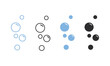 Water bubble vector icon