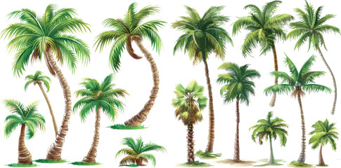 Aufkleber - Palm trees