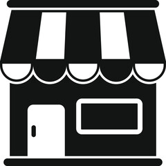 Poster - street market shop icon simple vector. road sign. geo way retail