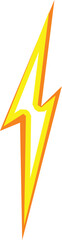 Poster - electric bolt icon cartoon vector. power energy. dazzle shiny single volt
