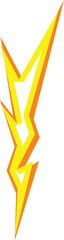 Poster - danger energy icon cartoon vector. shape volt blitz. flash storm speed