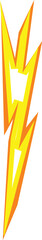 Poster - sign thunder bolt icon cartoon vector. speed flash. faster modern glow