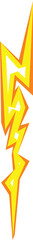 Poster - volt bolt icon cartoon vector. charge shock. modern electronic glow