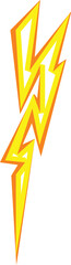 Poster - shape flash storm icon cartoon vector. power speed strike. faster glow