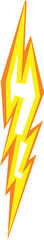 Poster - danger energy bolt icon cartoon vector. modern climate problem. single volt