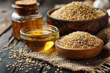 Poster - Sesame oil and seeds