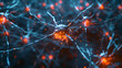 Photo realistic vista of synaptic connections symbolizing a networked digital environment