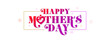 Happy Mother's day. Mother with baby and typography vector illustration.