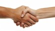 © Антон Сальников - An image of male and female hands united in handshake, possibly meaning help, guardianship, protection, love, care, etc. This image is isolated for easy use in design projects.