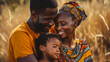 © Alina Tymofieieva - Beautiful African family enjoying each other. Little child spending time with his parents