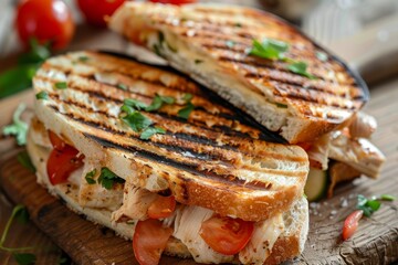 Sticker - Classic panini with grilled chicken and fresh tomatoes
