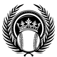 Sticker - Baseball With Crown