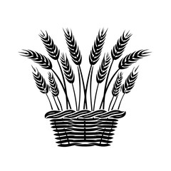 Sticker - Basket Of Wheat