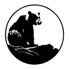 Wall Mural - Bear Silhouette