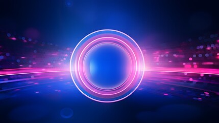 Wall Mural - pink and blue Abstract technology background circles digital hi-tech technology design background. concept innovation. vector illustration