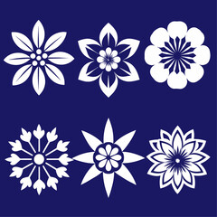 Wall Mural - create-a-set-of-flower-icon-vector-art-illustratio (26)