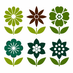 Wall Mural - create-a-set-of-flower-icon-vector-art-illustratio (34)