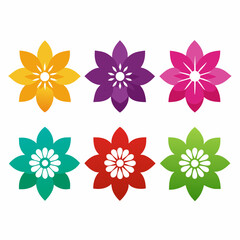 Wall Mural - create-a-set-of-flower-icon-vector-art-illustratio (37)