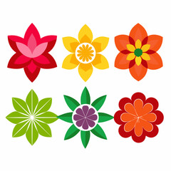 Wall Mural - create-a-set-of-flower-icon-vector-art-illustratio (73)