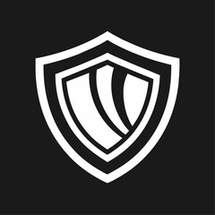 Canvas Print - security shield logo, designed as a security iconic logo vector (9)