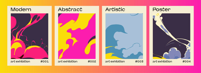 Aufkleber - Abstract comic book style colorful backgrounds with visual effects of explosions and dust clouds.