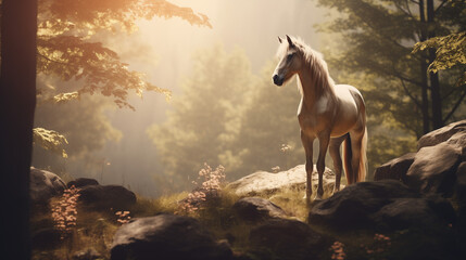 Wall Mural - horse in the field
