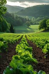 Wall Mural - Agricultural landscape