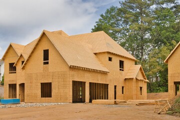 Wall Mural - Large house under construction