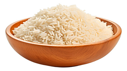 Wall Mural - Basmati Rice isolated on transparent png background. Generative ai