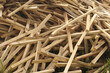 A pile of lumber. Close up.