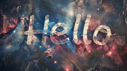 Galaxy Hello concept art poster.