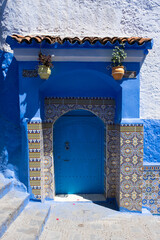 Glimpses of the blue city of Chefchaouen in Morocco