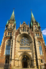 Wall Mural - Church of Sts. Olha and Elizabeth in Lviv, Ukraine