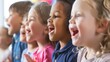 © progressman - a group of children singing and laughing together
