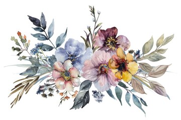 Poster - Beautiful watercolor painting of flowers, perfect for various design projects