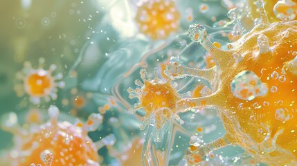 Poster - Close up shot of bubbles, great for backgrounds