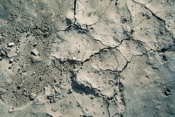 Poster - Detailed close up of a piece of cement. Suitable for construction projects