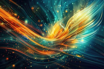 Poster - A bird in flight, suitable for various projects
