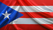 © HI Pictures - Realistic Artistic Representation of Puerto Rico waving flag
