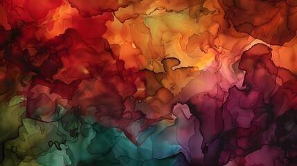 Wall Mural - Alcohol ink art abstract background