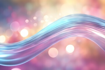 Wall Mural - A colorful, wavy line with a pinkish hue