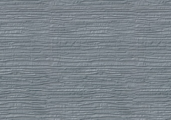 Wall Mural - Seamless slate grey blue crumpled battered and chewed up layers of paper texture. Decorative pressed material for creative decoration.