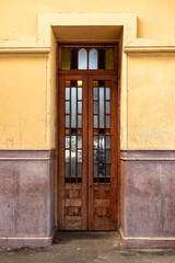 Wall Mural - Front door of antique train station that now is a cultural space (Estacao Cultura) in Campinas city, Sao Paulo state, Brazil