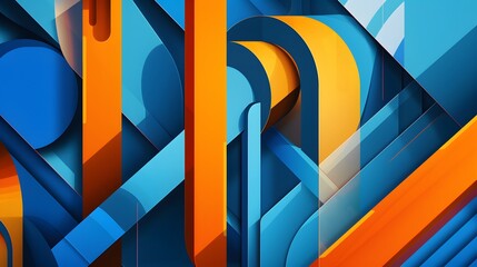 creative, concept, cool, skyscraper, blue, building, template, architecture, colours, element, simple, geometric, cover, hipster, corporate, illustration, orange, diagonal, square, design, light, mini