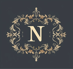 Wall Mural - logo, elegant style, with the text 