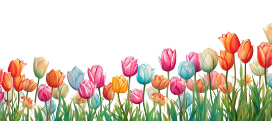 Wall Mural - PNG  Tulip outdoors flower nature.