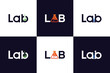 © Dominance - lab science logo design word mark collection