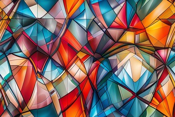 Capture the essence of Cubism through a fisheye lens - angular perspectives, fragmented forms, and vibrant colors come alive in a kaleidoscope of artistic vision