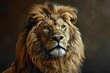 majestic lion portrait capturing strength and nobility expressive oil painting style